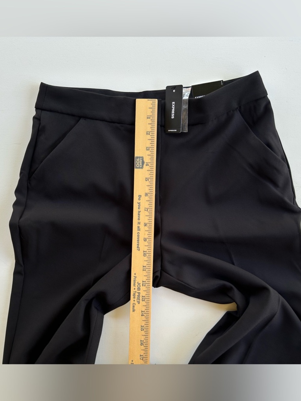 Express Editor Flare Trouser High Rise Wide Leg Dress Pants Black Women’s Size 8 - Picture 4 of 16